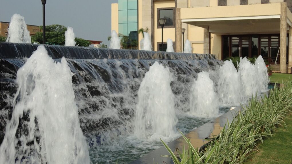 Fountain Nozzles in City Park Green Resort - Delhi