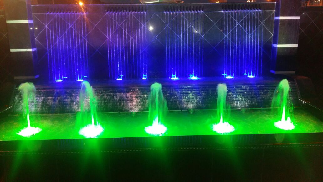 Water Fountain with Lights
