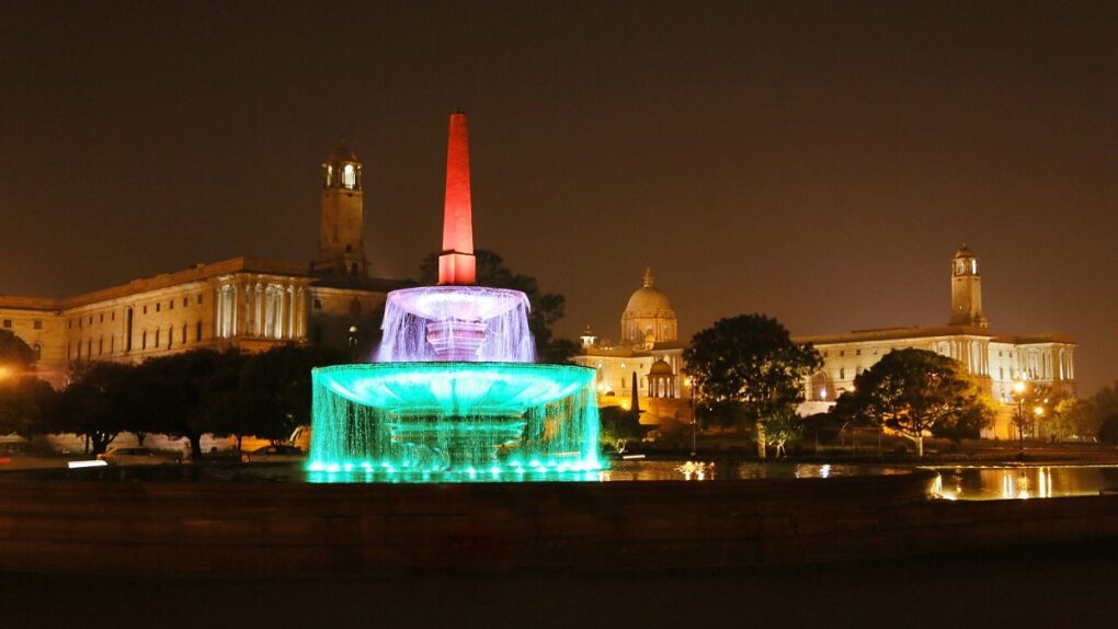 Lighting at Vijay Chowk -New Delhi